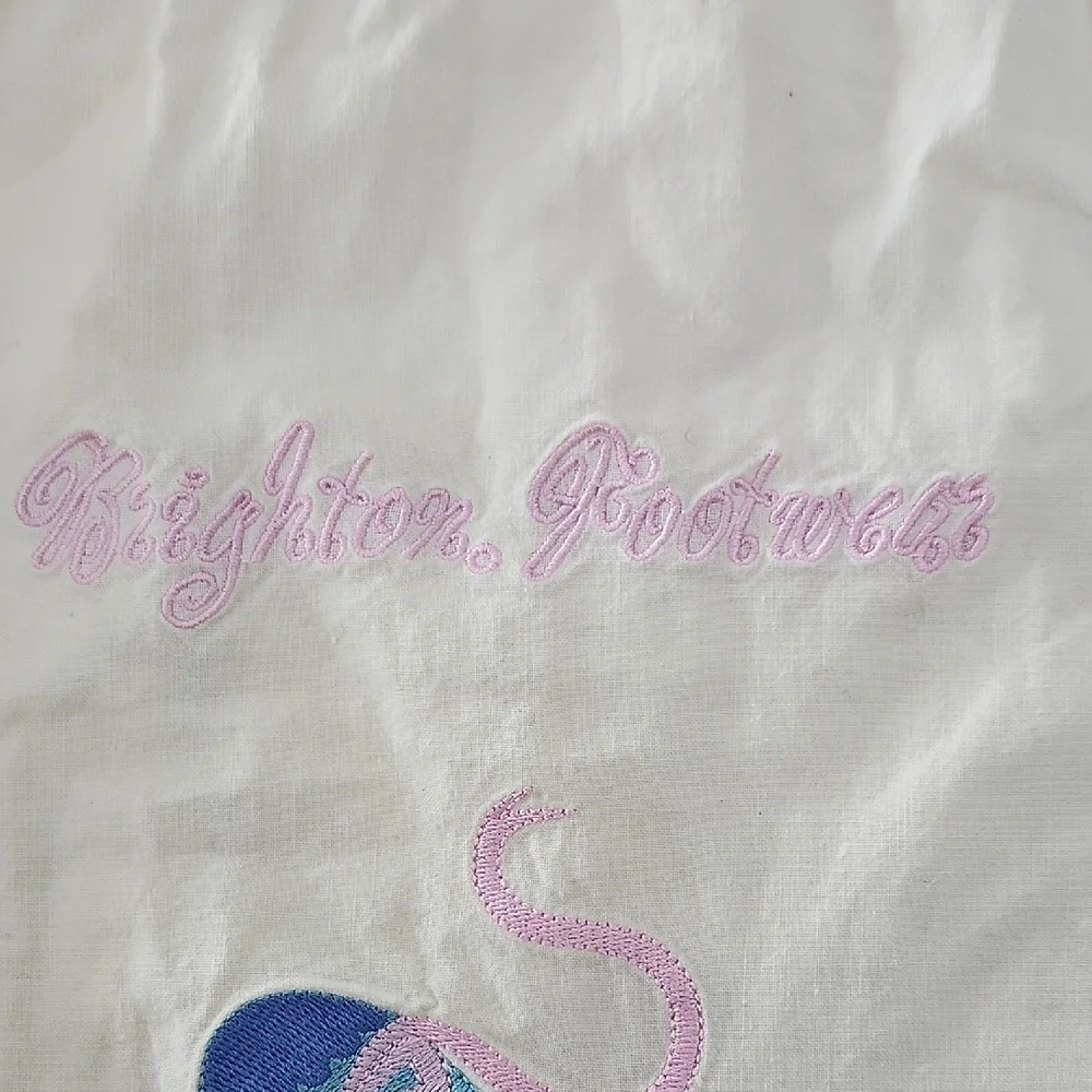 Brighton Footwear Embroidered Shoe Dust Bag